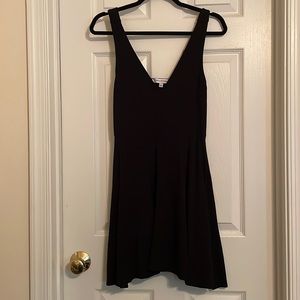 Casual Black Summer Dress with Open Back